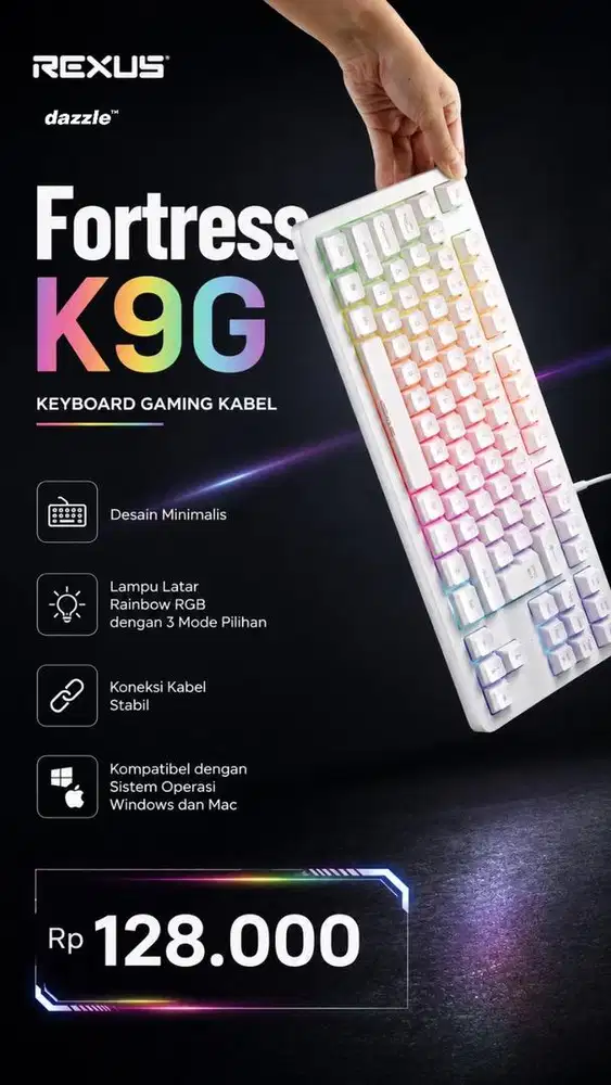 Keyboard rexus Fortress K9G