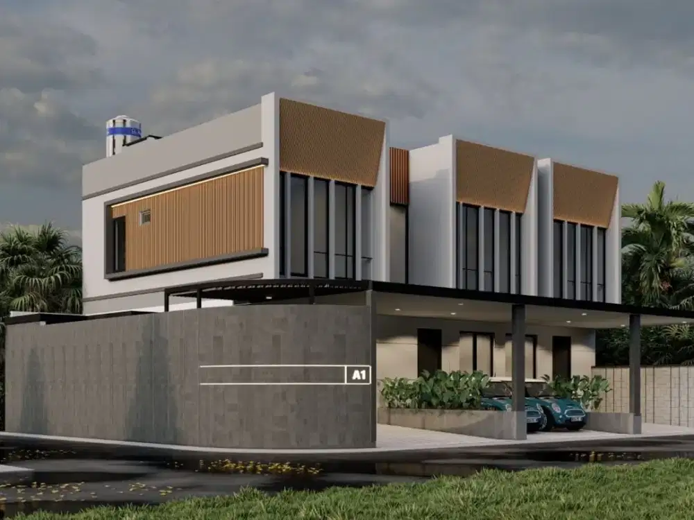 Rumah baru modern 2 lantai di Nirwana Eksekutif Tipe Hoek