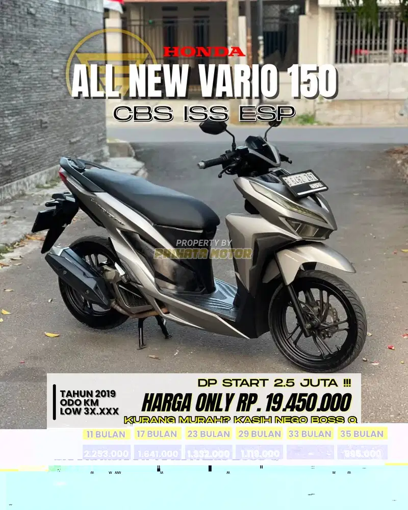 CREDIT DP MULAI 2.5 JUTA !!! HONDA ALL NEW VARIO 150 CBS 2019