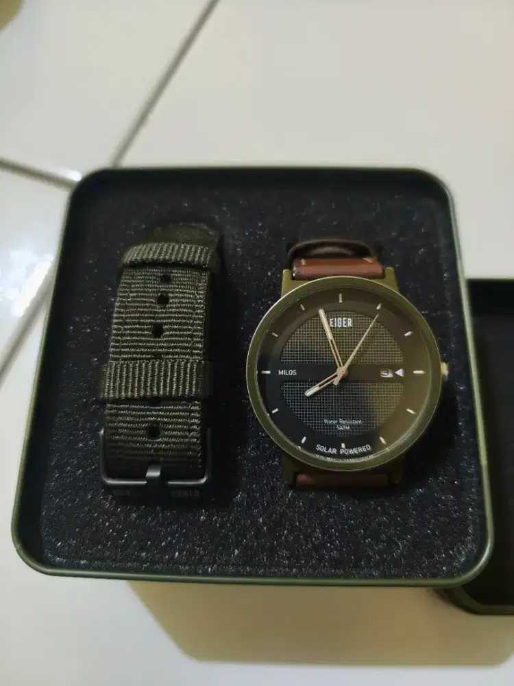 Jam Tangan EIGER MILOS Solar Powered – Second Pemakaian 1 Tahun