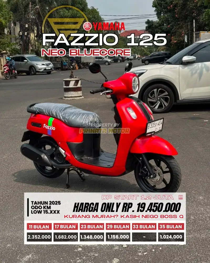 CREDIT DP MULAI 1.2 JUTA !!! YAMAHA FAZZIO 125 NEO BLUECORE 2025