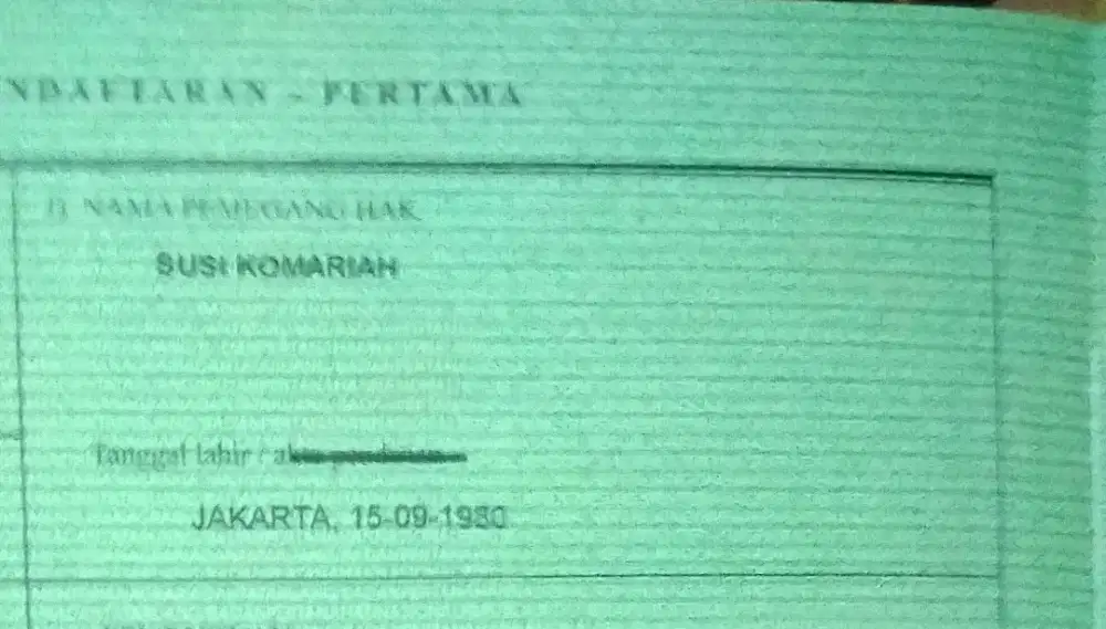 Rumah Dijual BU
