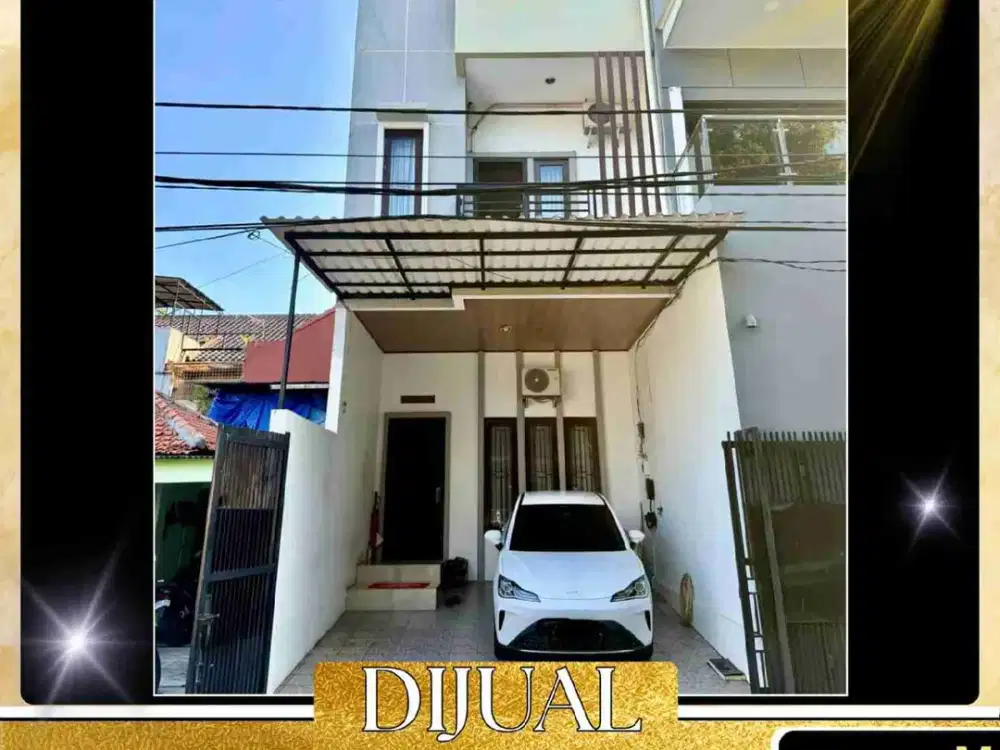 DIJUAL RUMAH 3,5 LANTAI LUAS TANAH 74 M² DI KAVLING POLRI JAKARTA BARAT