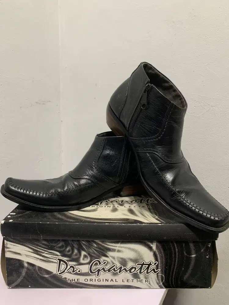 Sepatu Boots Formal Dr. Gianotti Original Size 41