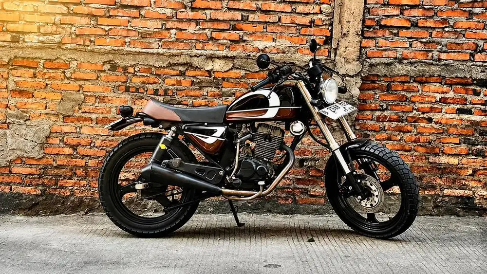 Dijual santai Neo-Retro Scrambler Custom Basic Motor Honda Megapro