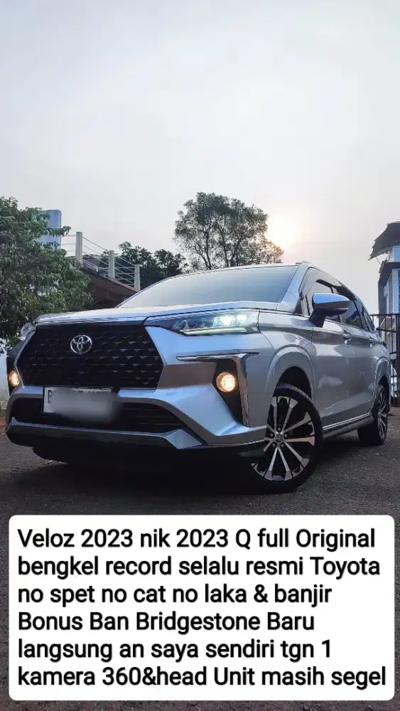 VELOZ/veloz 2023 Q AT FUL ORI TANPA CACAT NO SPET BONUS 4BAN BRISGSTON