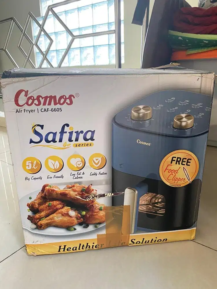 Air Fryer Cosmos Safira Series CAF-6605 5L Baru Belum Pernah Dipakai
