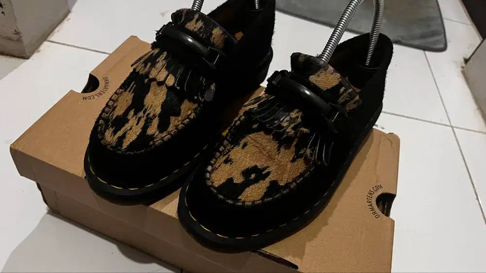 Dr Martens Adrian Snaffle Long Napped Suede + Contrast Hair On