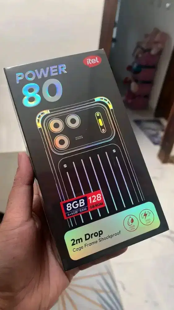 Itel power 80 ram 4gb+4gb/128gb keluaran terbaru fulset mulus