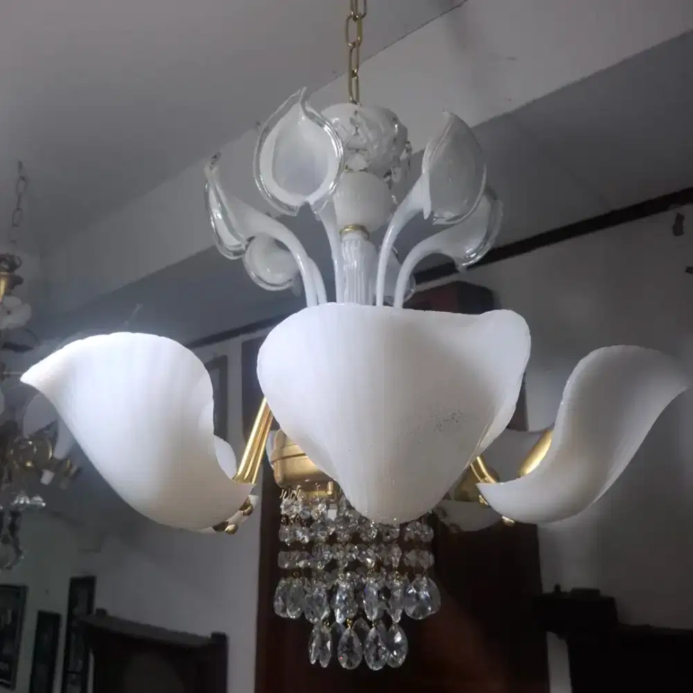 Lampu Gantung Kristal Cabang 6