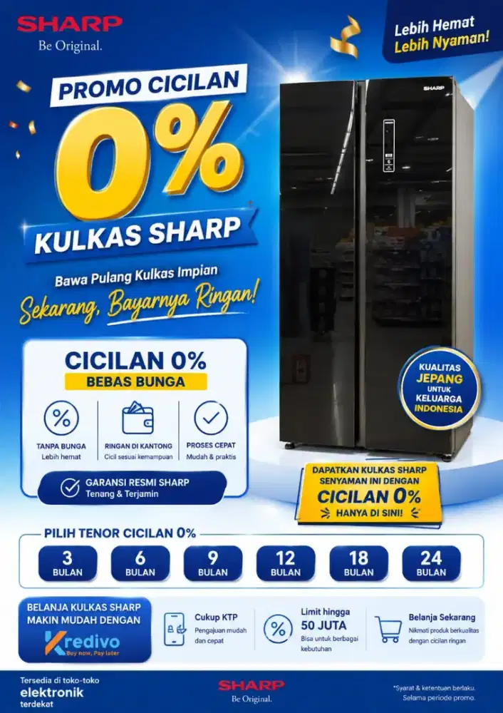 Kulkas 2 pintu sharp