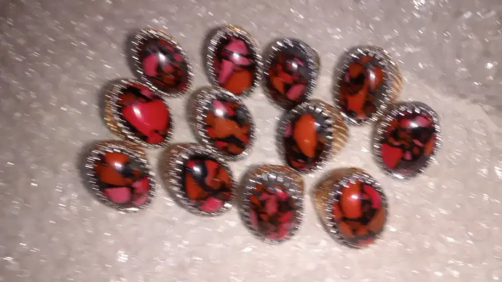 Jual batu pirus merah jual borongan ada 12 pisc