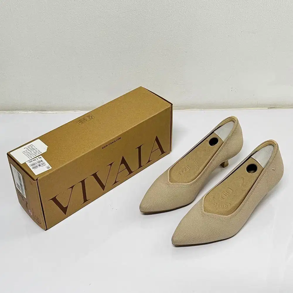 VIVAIA Low Heels Knit Nude Size 37 (Baru/BNIB) - Original