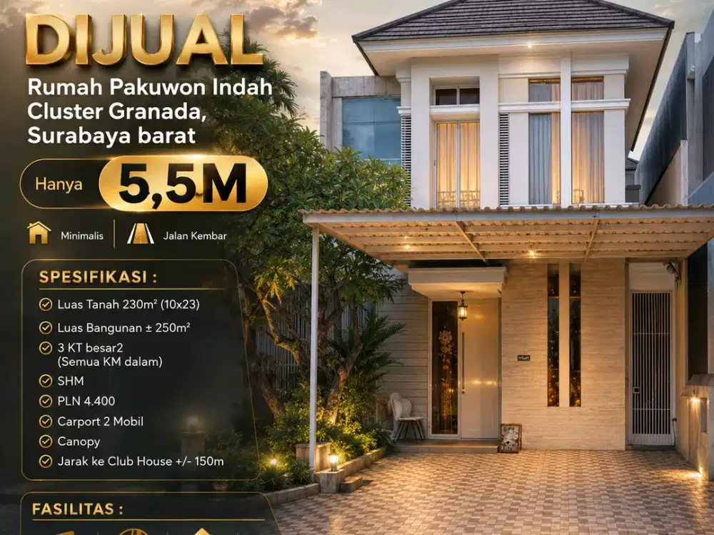 BUYER ONLY PAKUWON INDAH THE MANSION GRANADA DKT GRAHA CITRALAND