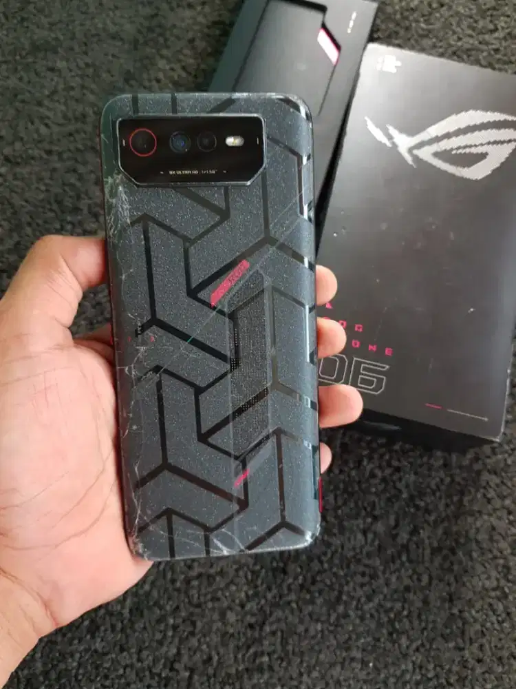 ROG 6 ram 8/256 gaming joss minus bacdoor retak gaming josss bgt