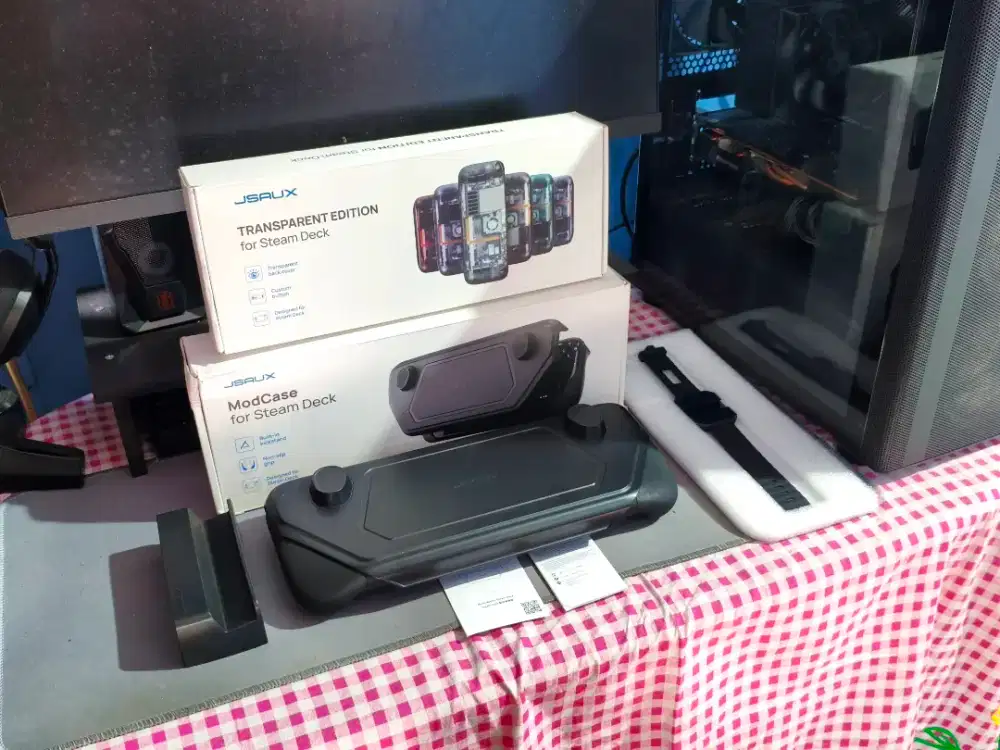 Jsaux Mod case PC01 fullset & Transparent mod Backplate fullset (ungu)