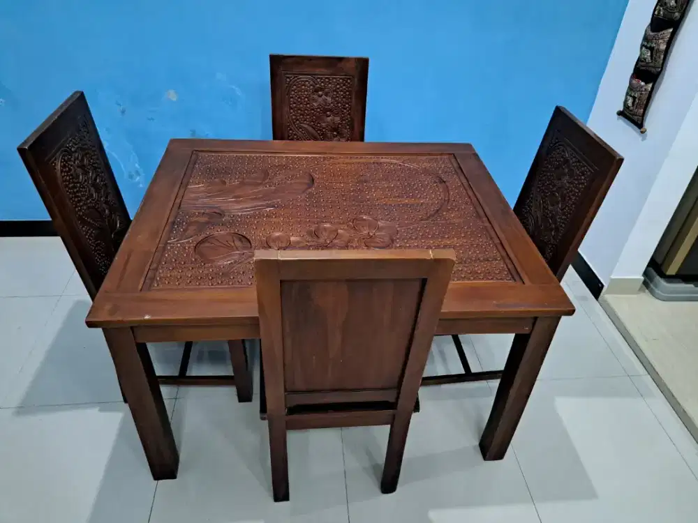 Meja kursi jati