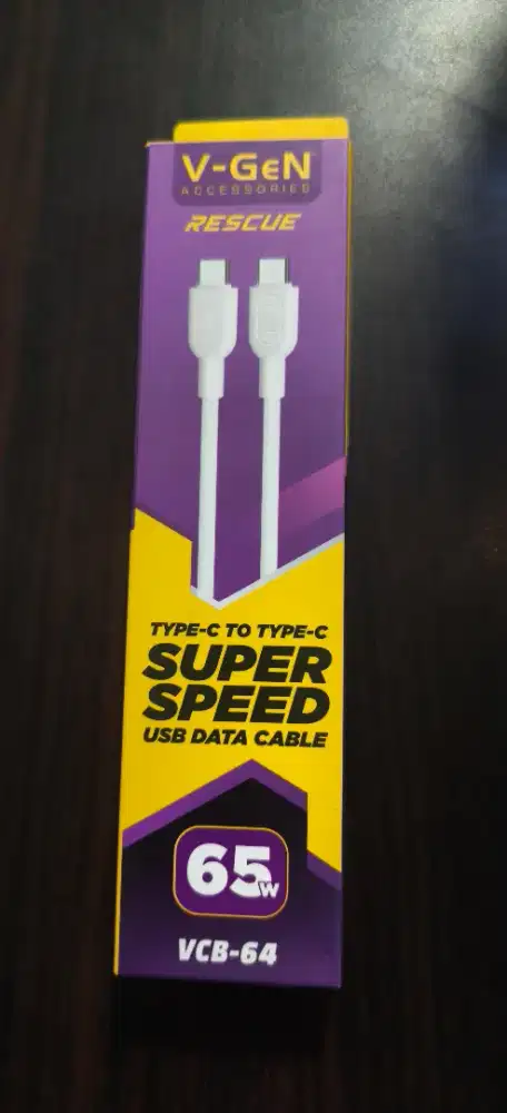 Kabel Data USB V-GeN VCB-64 Super Fast Charging 65W 3A