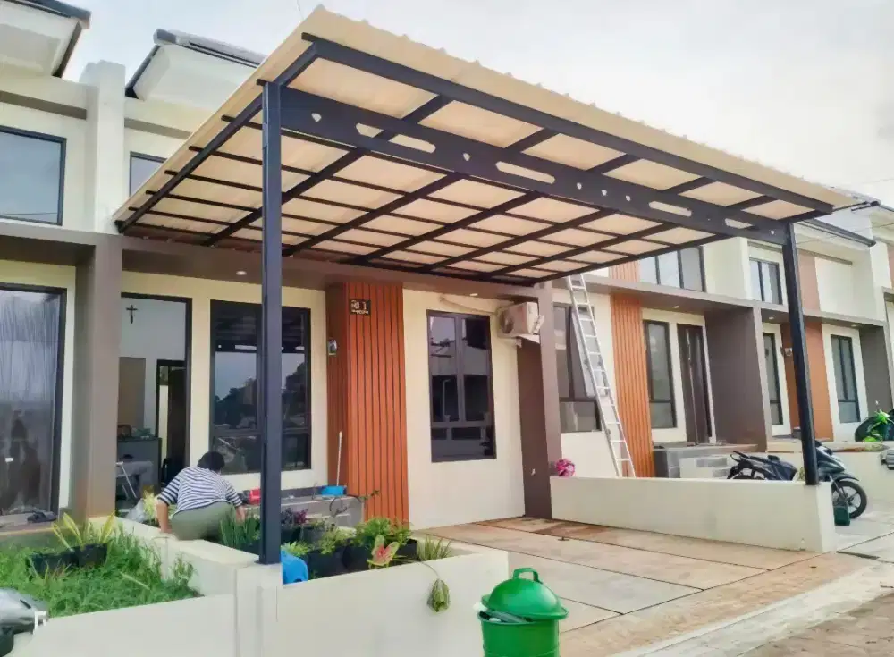 Pasang kanopi baja ringan