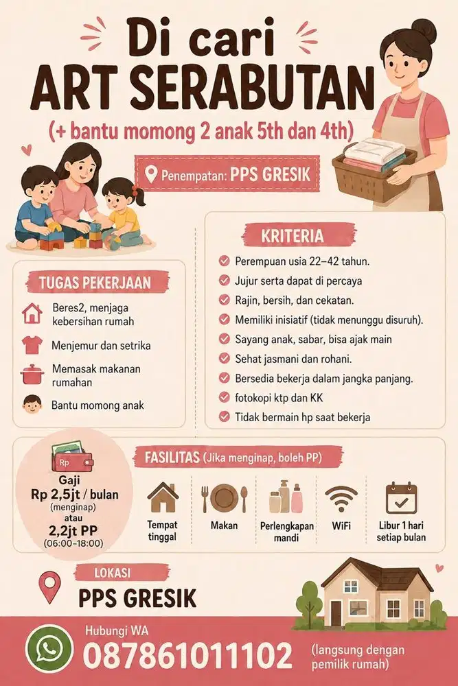 Lowongan ART serabutan gresik