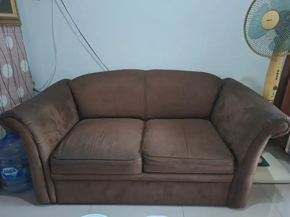 Sofa 2 Seater Coklat