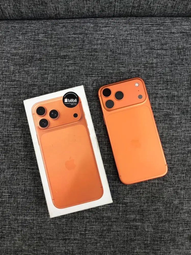 iPhone 17 Pro Max 256GB Cosmic Orange iBox BH 97% Garansi Okt 2026