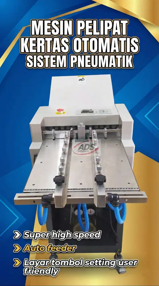 MESIN PELIPAT KERTAS OTOMATIS SUPER PREMIUM DENGAN SISTEM PNEUMATIK