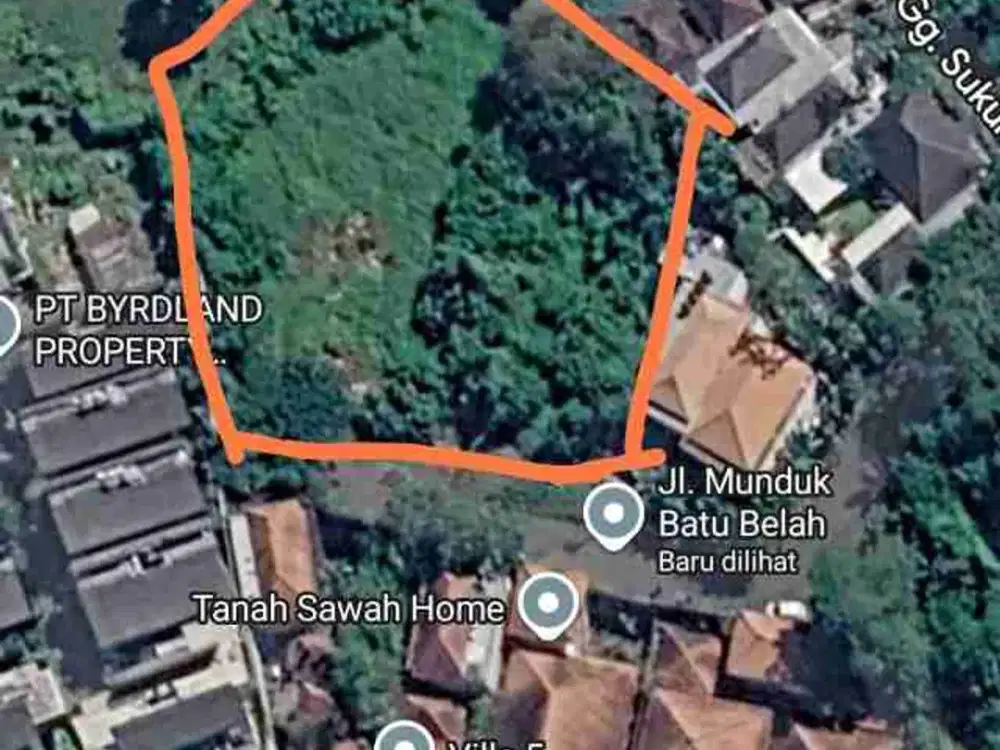 Tanah Komersial Luas Dekat Pantai Pererenan Canggu