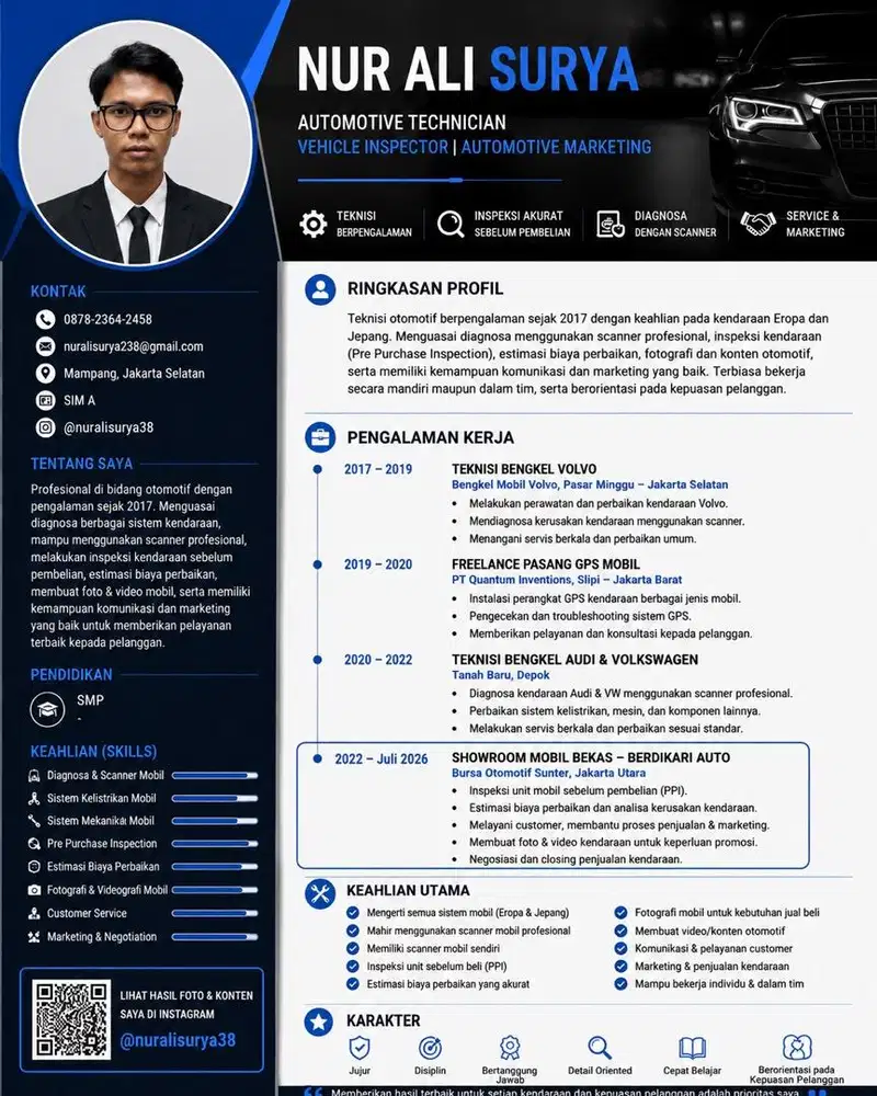 Cari Pekerjaan di showrom mobil bekas