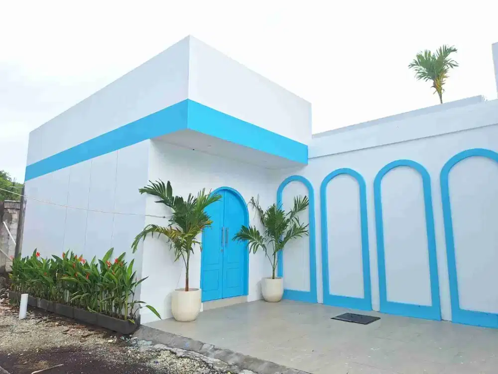 Luxury Villa Santorini Dekat Pantai Melasti Ungasan