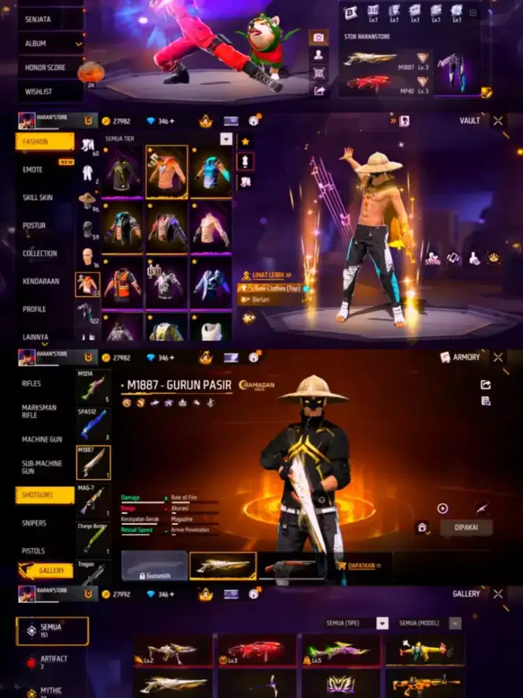 Jual Akun FF mumpung masih promo murah Real Asli Amanah dan Terpercaya