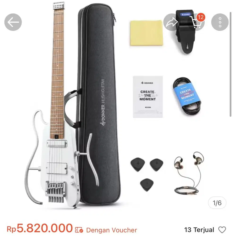Gitar Elektrik Donner Hush X Pro
