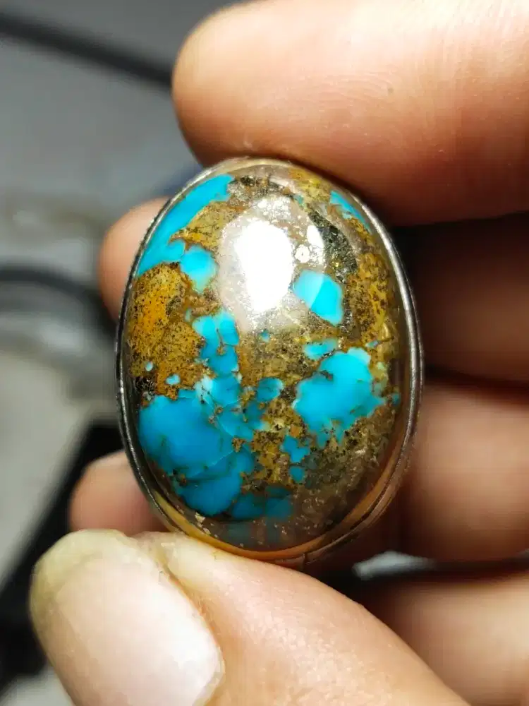 Cincin Natural Pirus Persia Lawasan Jumbo Unik