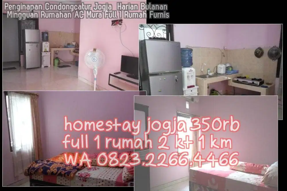 Penginapan Condongcatur Jogja  Harian Bulanan Mingguan Rumahan AC Mura