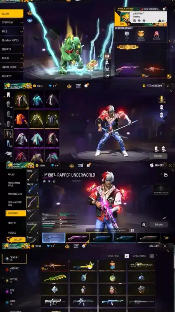 Jual Akun FF mumpung masih promo murah Real Asli Amanah dan Terpercaya