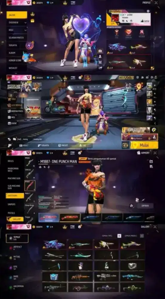Jual Akun FF mumpung masih promo murah Real Asli Amanah dan Terpercaya