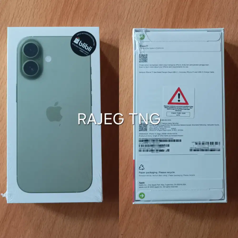 iPhone 17 256GB Sage [New] Harga Net