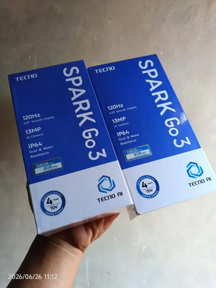 TECNO SPARK GO3 4/64 BARU FRESH