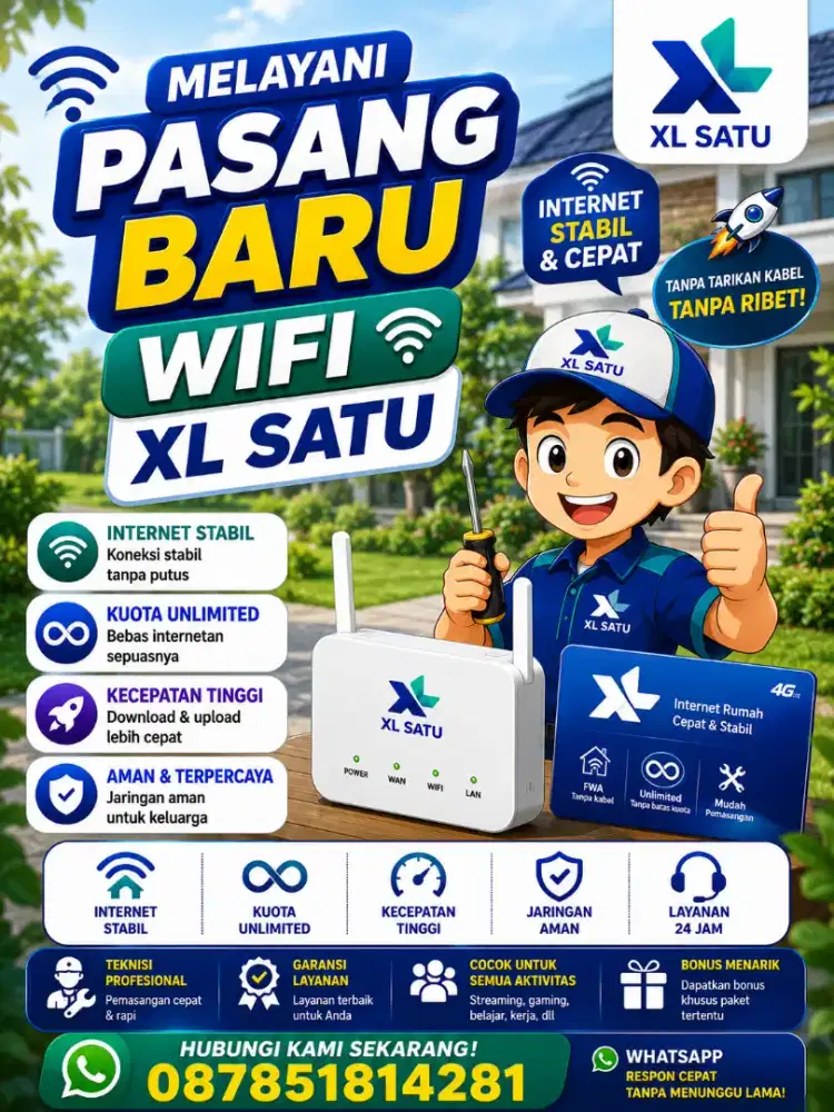 Promo pasang baru wifi Xl Satu