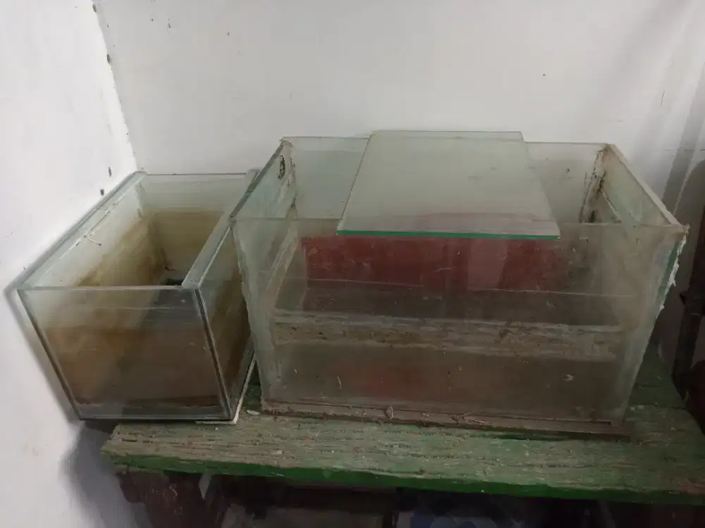 Aquarium bekas + pompa air