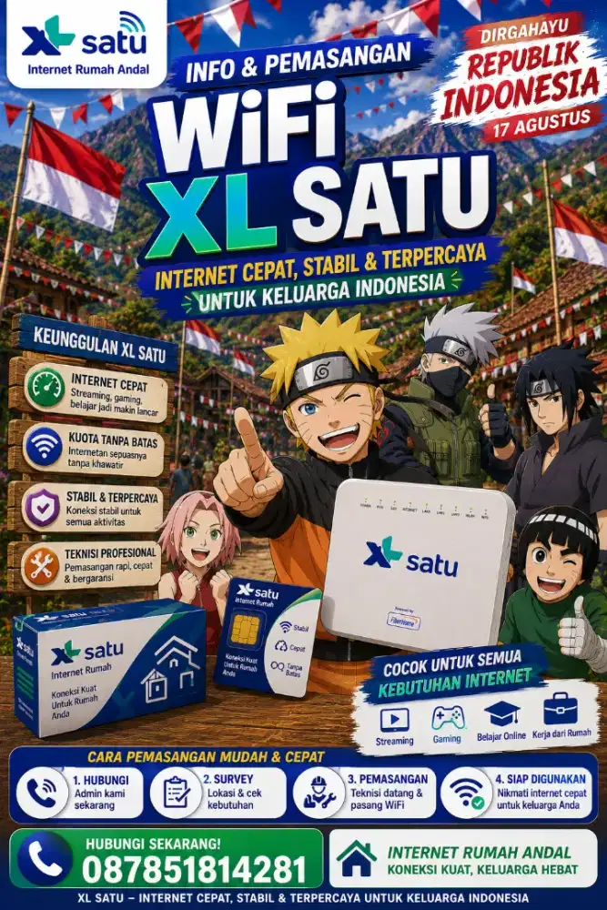 Melayani pasang baru wifi Xl Satu
