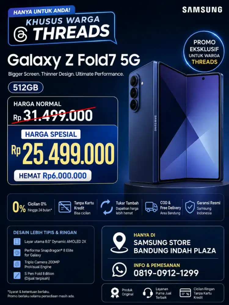 Samsung Z FOLD7 Fold 7 512GB - NEW