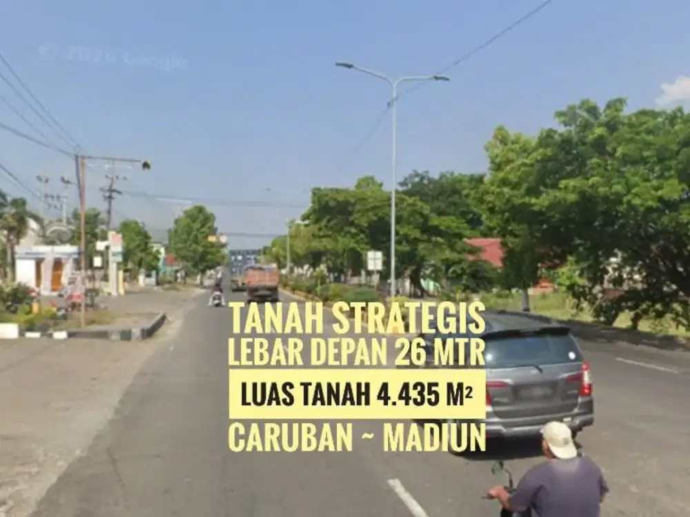(H) Tanah Caruban, Nol Jl Raya Propinsi Madiun - Surabaya, Strategis