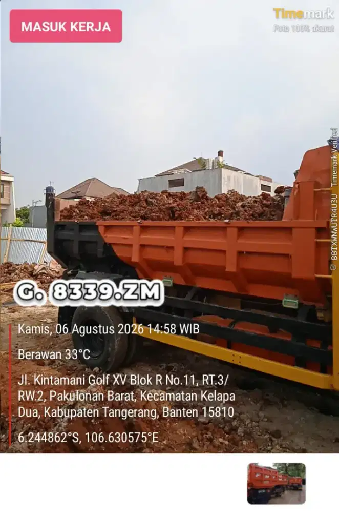 Jasa buang puing dan sampah proyek