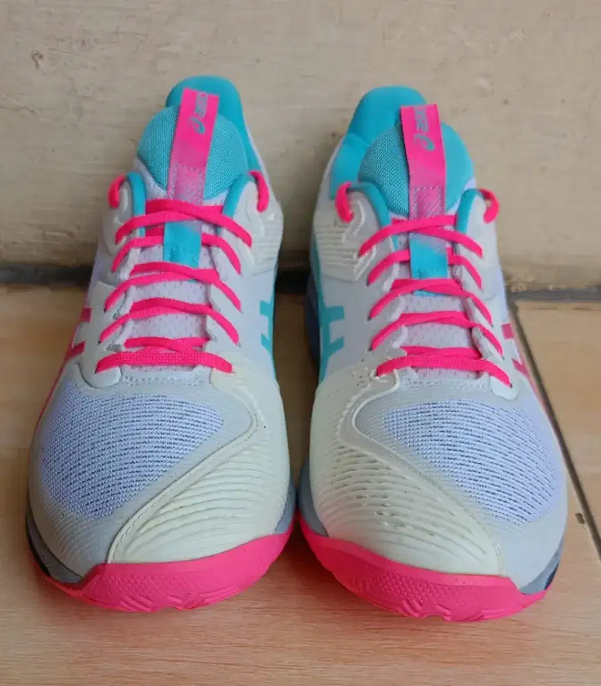 Asics solutions speed ff 3White hot Pink Size 44 Cm 28