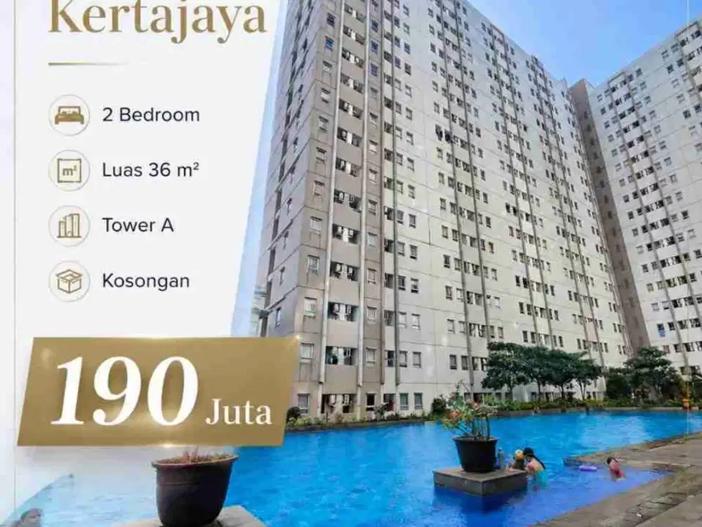 2 BR • 190 Juta‼Apartemen Puncak Kertajaya dekat ITS