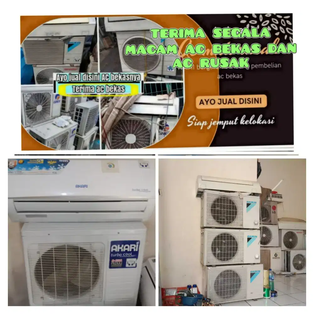Terima ac bekas rusak