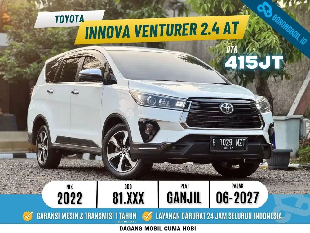 INNOVA VENTURER 2.4 DIESEL AT 2022 PUTIH FAVORIT