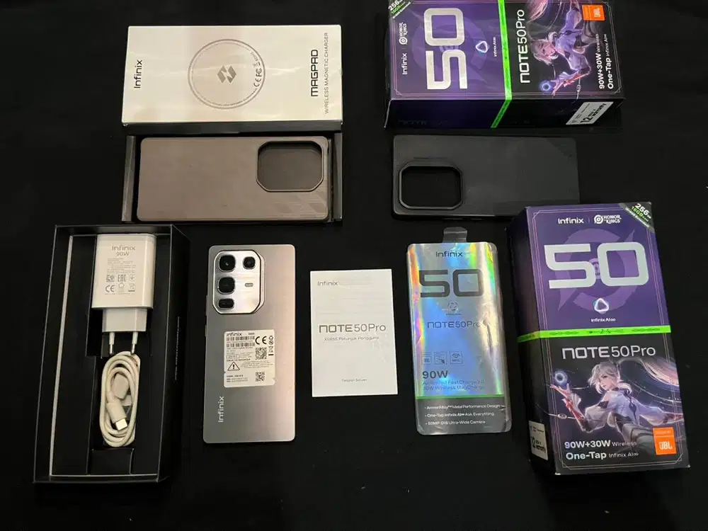 INFINIX NOTE 50 PRO 8/256 99% MULUS LIKE NEW FULLSET ORIGINAL LENGKAP
