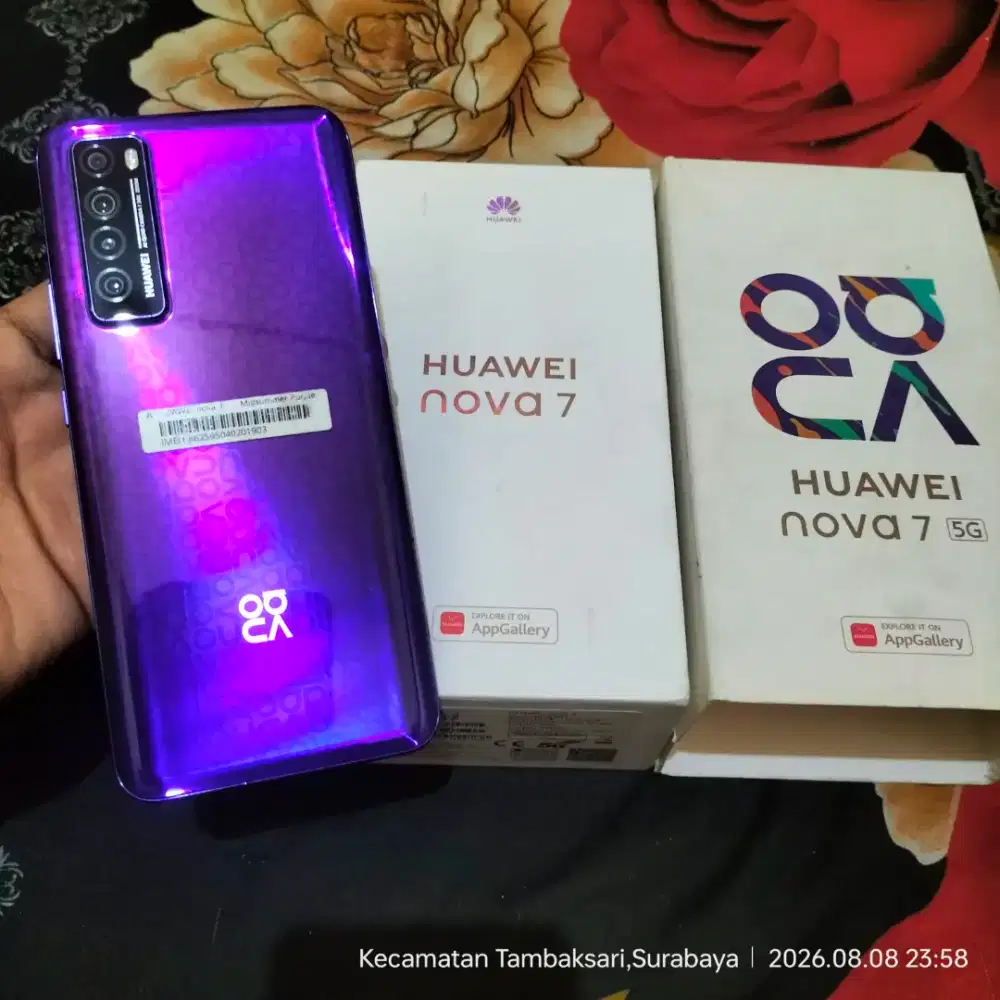 Huawei Nova 7 5G 8/256 fullset original like new